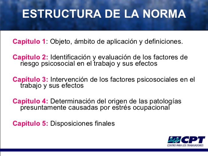 ley 2646 riesgo psicosocial